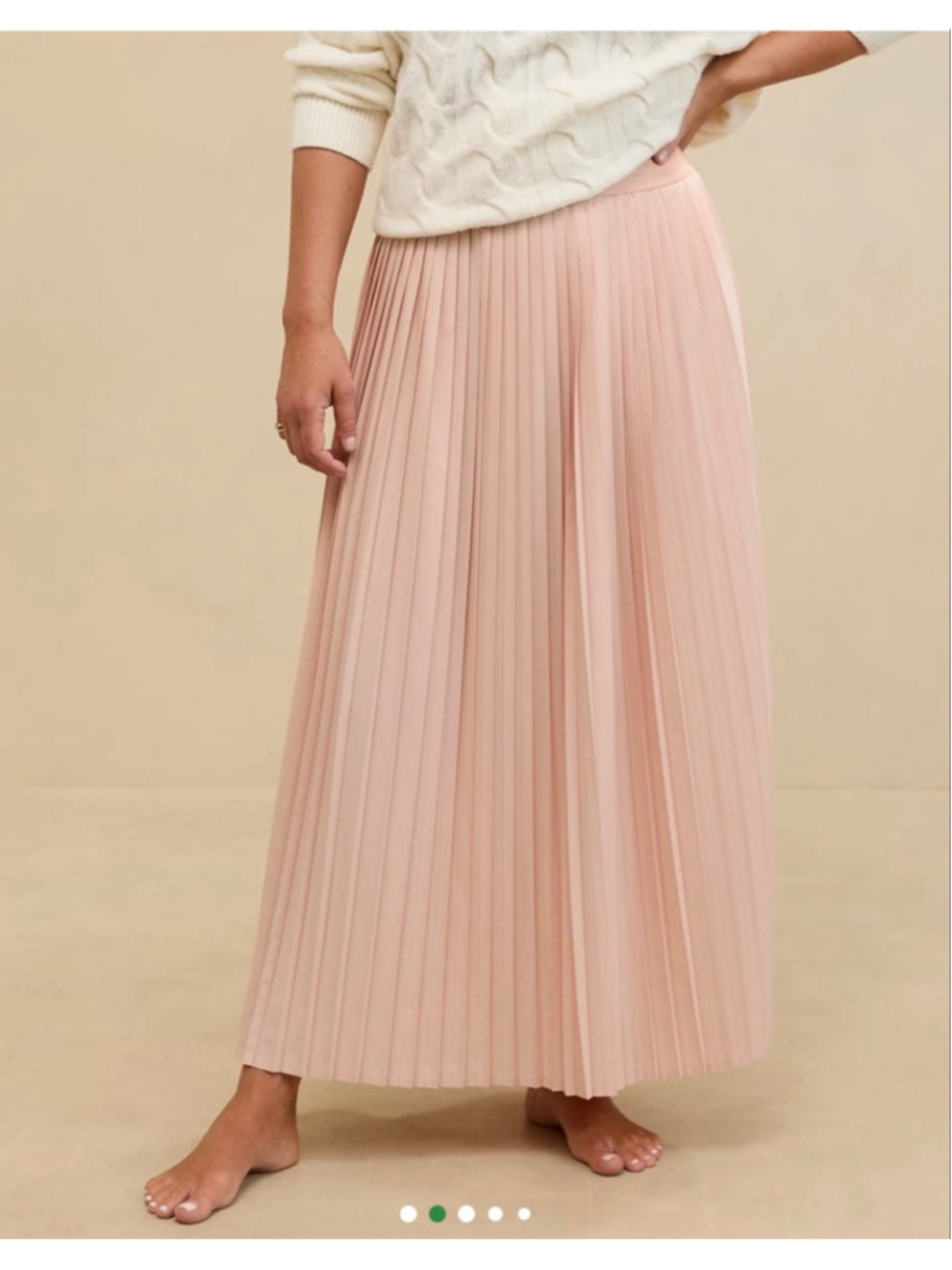 Aerie Balletcore Pleated Maxi Skirt Pink M Coquette Preppy - Picture 2 of 9